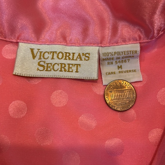 Victoria's Secret VTG '80s Gold Label Hi-Gloss Satin PJ Sleep Shorts +Top SZ M - Picture 7 of 12